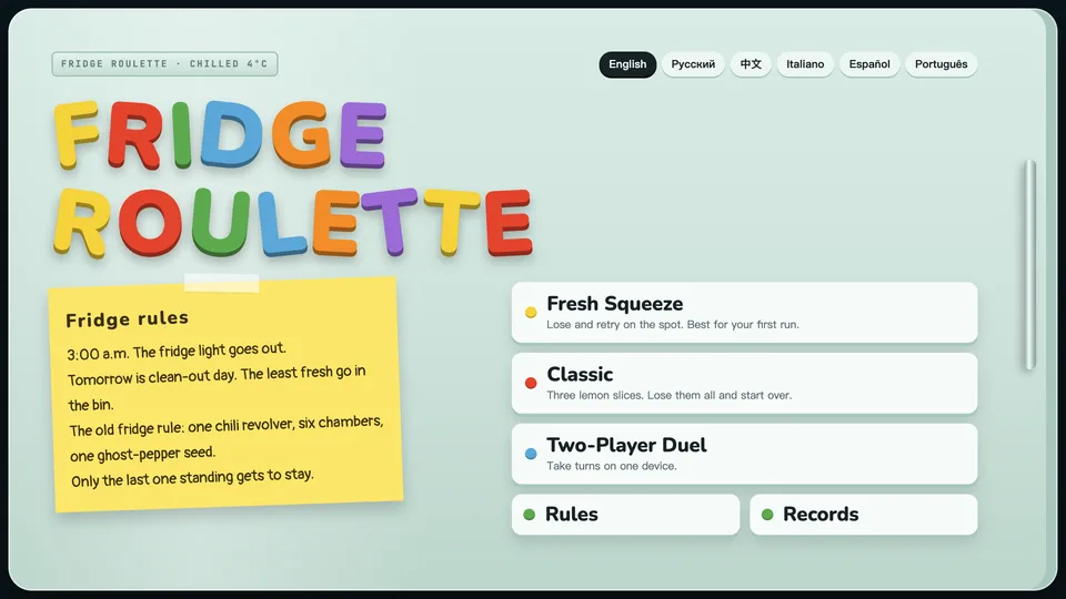 Fridge Roulette